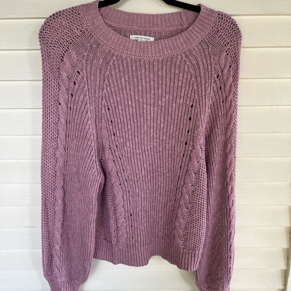 Mauve knitted sweater
